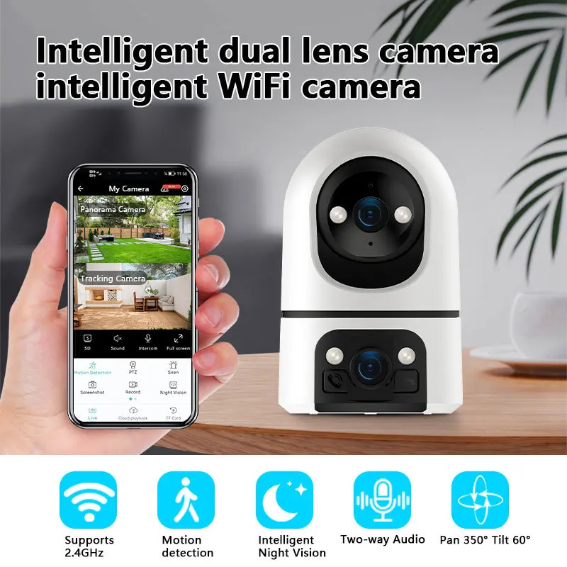 4MP O-Kam APP Dual Lens Wireless PTZ Alarm IP Dome Camera Full Color AI Humanoid Detection Home Security CCTV Baby Monitor
4MP O-Kam APP Dual Lens Wireless PTZ Alarm IP Dome Camera Full Color AI Humanoid Detection Home Security CCTV Baby Monitor