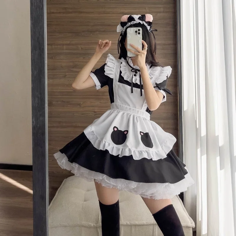 Black White Miad Cosplay Costume Plus Size Lolita Cat Girl Anime Kawaii Dress Sexy Lingerie Gothic Lolita Fairy Party Sweet Gift
Black White Miad Cosplay Costume Plus Size Lolita Cat Girl Anime Kawaii Dress Sexy Lingerie Gothic Lolita Fairy Party Sweet Gift