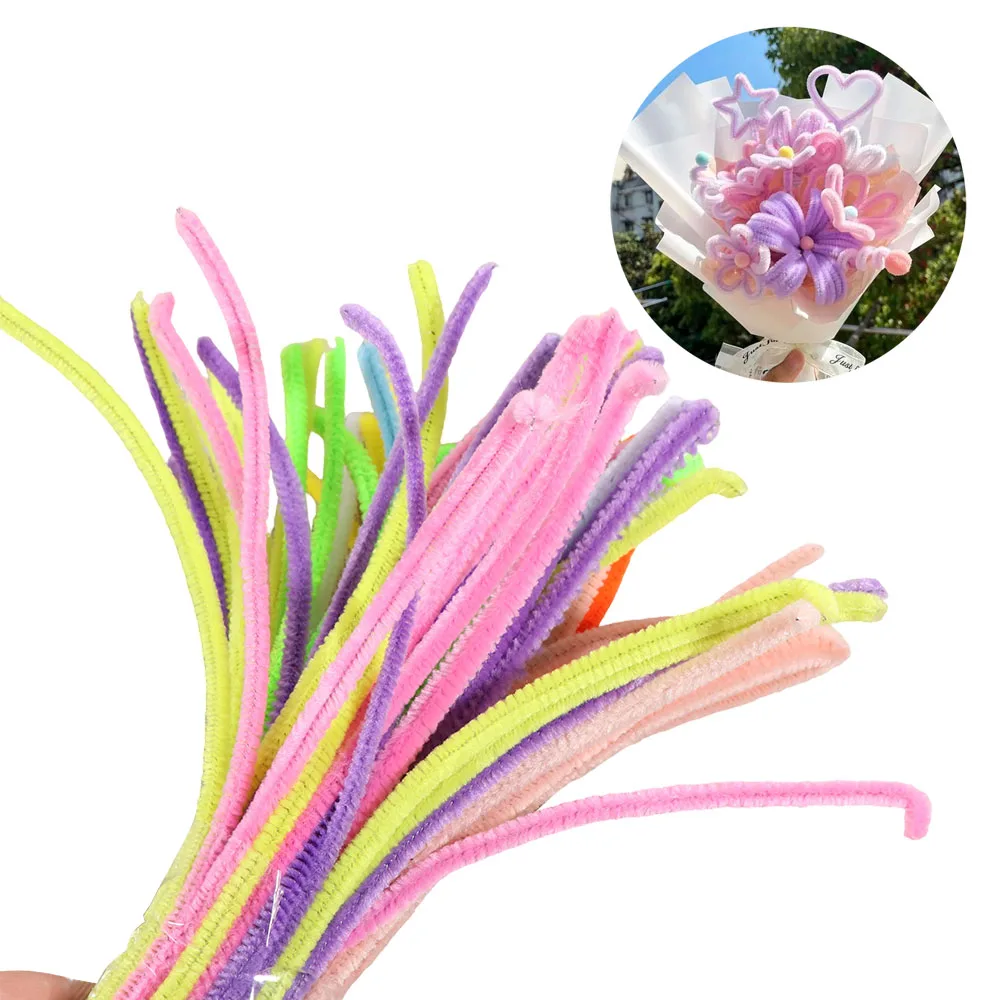 100pcs Chenille Stems Anvil Wire Craft Pipe Toys Educational Toys Plush Tinsel Stem DIY Strips Twist Bar Fluffy DIY
100pcs Chenille Stems Anvil Wire Craft Pipe Toys Educational Toys Plush Tinsel Stem DIY Strips Twist Bar Fluffy DIY