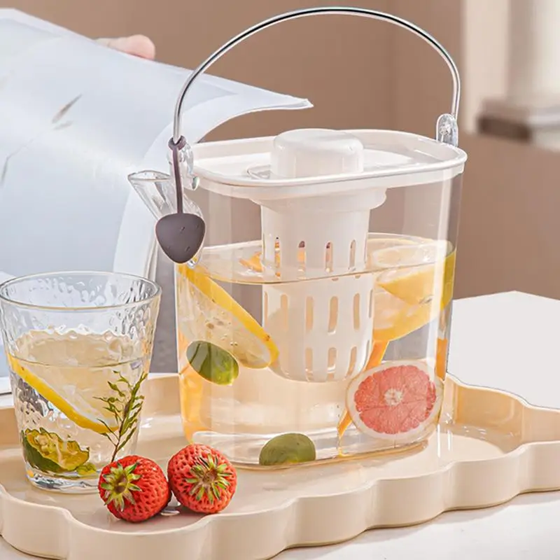 Cold Water Pitcher Beverage Pitcher Liquid Drink Container PET Water Mix Drinks Jug Lemonade Pitching Kettle With Handle For
Cold Water Pitcher Beverage Pitcher Liquid Drink Container PET Water Mix Drinks Jug Lemonade Pitching Kettle With Handle For