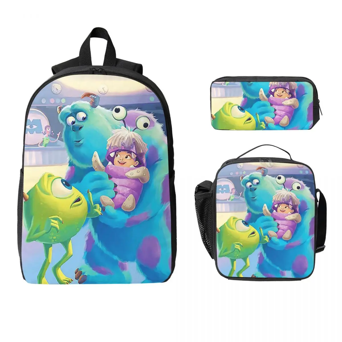 Monsters Inc Backpack Student Boys Girls BookBag School Bag Computer Shoulder Bags 3ps Insulated Lunch Bag Pencil Case
Monsters Inc Backpack Student Boys Girls BookBag School Bag Computer Shoulder Bags 3ps Insulated Lunch Bag Pencil Case