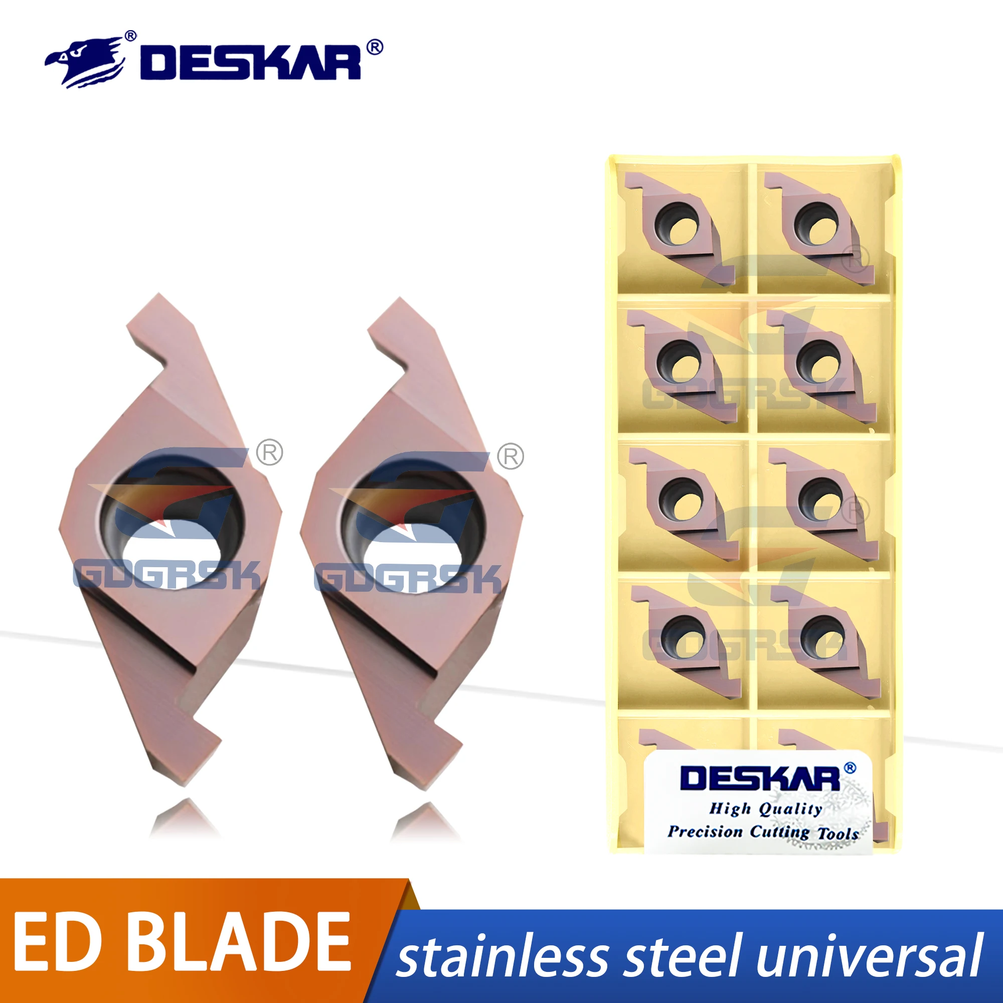 DESKAR 100% Original Numerical Control End Face Groove Cutter ED Groove Blades FC1604R150/200/250-1.5 LF6018 Hydraulic Pipe Fit
DESKAR 100% Original Numerical Control End Face Groove Cutter ED Groove Blades FC1604R150/200/250-1.5 LF6018 Hydraulic Pipe Fit