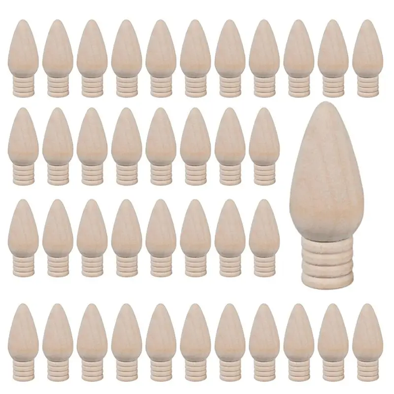 BAAU 50 шт. Деревянная рождественская лампочка Незавершенные деревянные украшения для поделок и рождественских елок, высота 2 дюйма, простота в использовании
BAAU 50 шт. Деревянная рождественская лампочка Незавершенные деревянные украшения для поделок и рождественских елок, высота 2 дюйма, простота в использовании