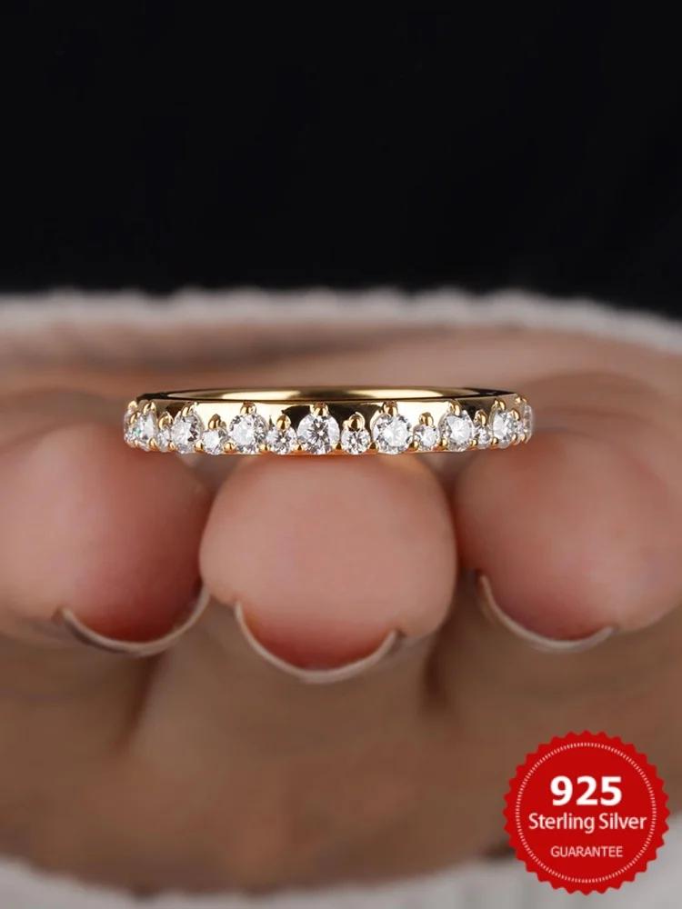 925 Sterling Silver Zircon Fashion Gorgeous Half Circle Round Ring For Women Engagement Anniversary High Quality Fine Jewelry
925 Sterling Silver Zircon Fashion Gorgeous Half Circle Round Ring For Women Engagement Anniversary High Quality Fine Jewelry