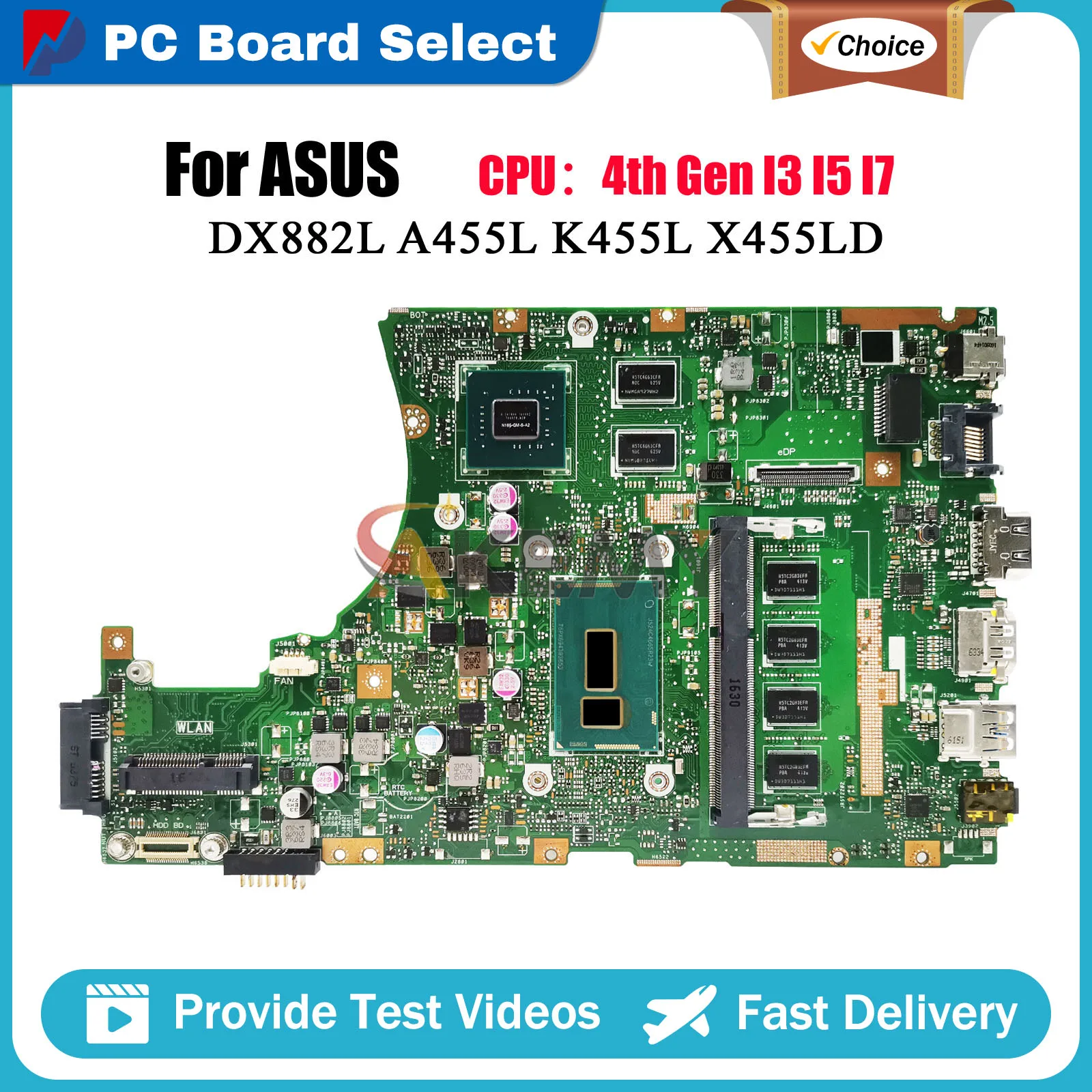 X455LD Laptop Motherboard For ASUS K455L X455LN X455LF X455LD X455L X455LNB DX882L X455LJ X455LB A455L Mainboard W/ I3 I5 I7 CPU
X455LD Laptop Motherboard For ASUS K455L X455LN X455LF X455LD X455L X455LNB DX882L X455LJ X455LB A455L Mainboard W/ I3 I5 I7 CPU