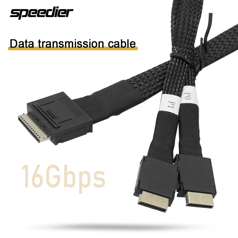 OCUlink Mini Sas SFF 8611 8I TO SFF 8611 4I * 2 кабель для передачи данных сервера от 1 до 2
OCUlink Mini Sas SFF 8611 8I TO SFF 8611 4I * 2 кабель для передачи данных сервера от 1 до 2