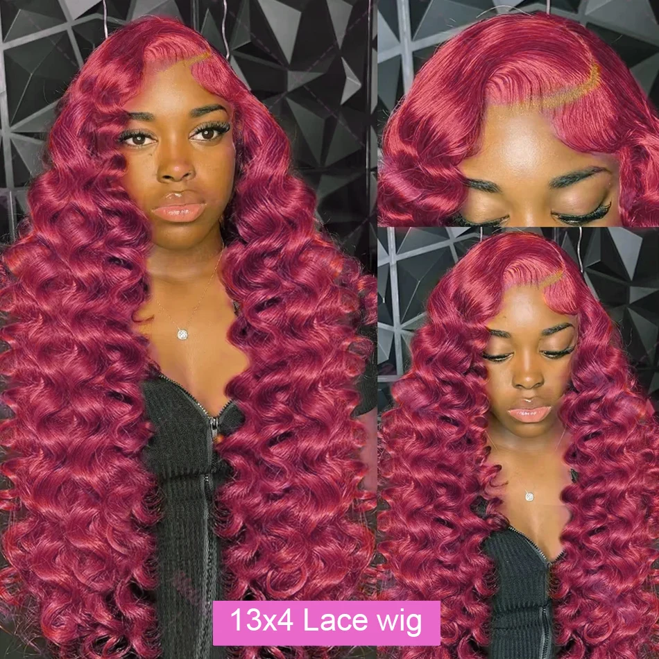 Loose Deep Wig Red 99J 13x4 HD Lace Frontal Wigs 100% Human Hair Pre Plucked Brazilian HD Lace Front Human Hair Wigs For Women
Loose Deep Wig Red 99J 13x4 HD Lace Frontal Wigs 100% Human Hair Pre Plucked Brazilian HD Lace Front Human Hair Wigs For Women