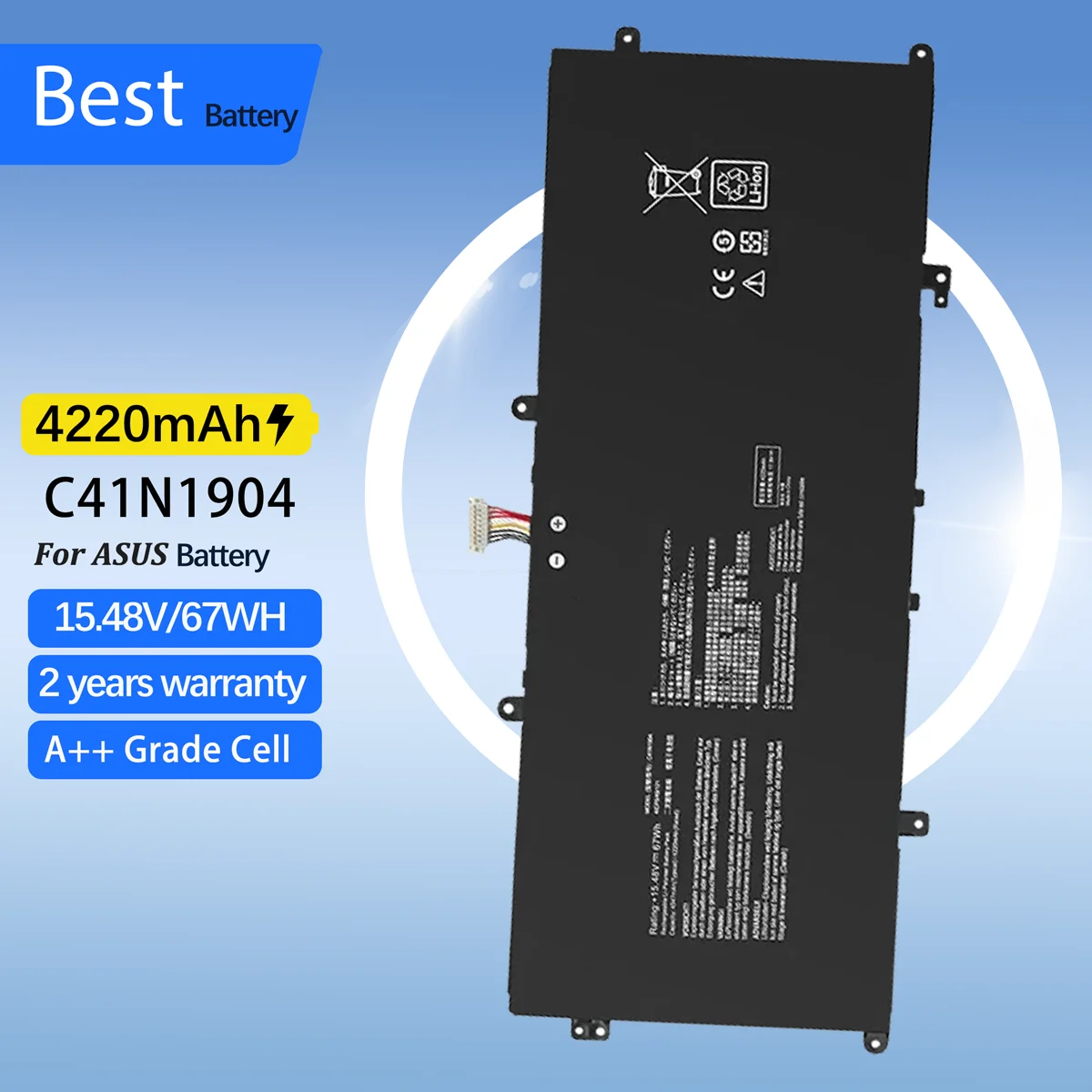 C41N1904 C41N1904-1 Аккумулятор для ноутбука 4347 мАч для ASUS ZenBook 14 UX425UA UM425IA UX425EA UX425JA BX325JA UX325EA UX325JA UX363EA
C41N1904 C41N1904-1 Аккумулятор для ноутбука 4347 мАч для ASUS ZenBook 14 UX425UA UM425IA UX425EA UX425JA BX325JA UX325EA UX325JA UX363EA