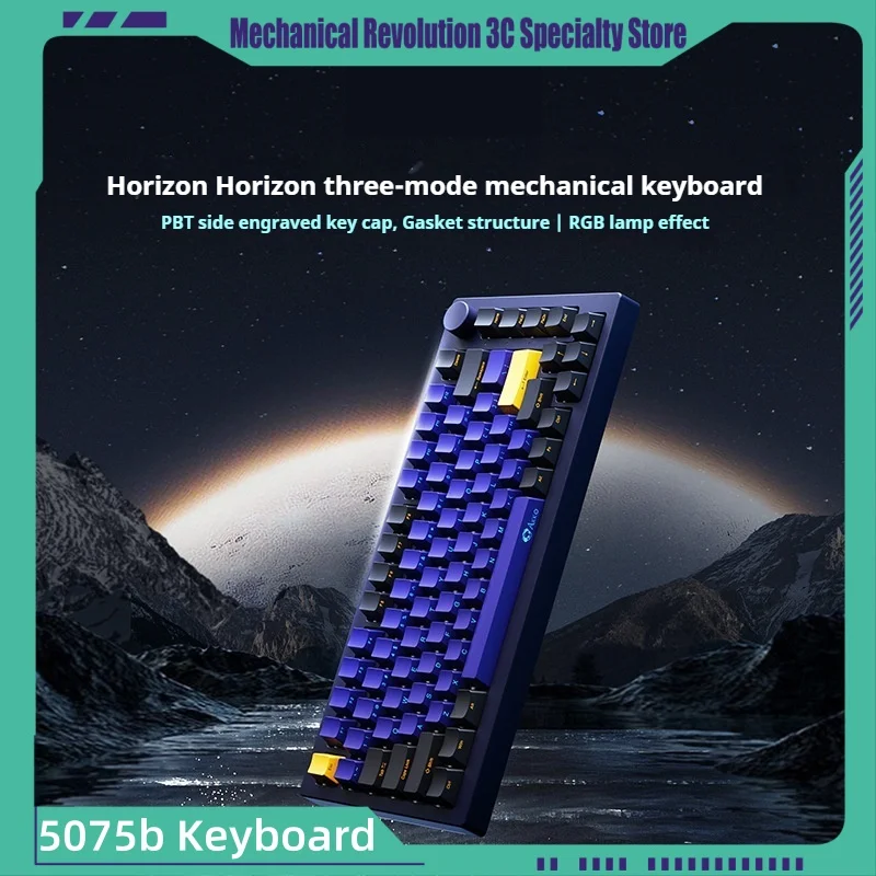 2024 New 5075b Plus Horizon Pbt Side Engraved Keycap 82Keys Tri-Mode Mechanical Keyboard Hot Plug Rgb Light Gasket Structure gam
2024 New 5075b Plus Horizon Pbt Side Engraved Keycap 82Keys Tri-Mode Mechanical Keyboard Hot Plug Rgb Light Gasket Structure gam