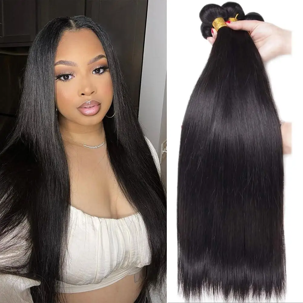 Natural Black Peruvian Straight Human Hair Bundles Remy Hair Weave Bundles 10A Grade Virgin Hair Extensions 14-30 Inch
Natural Black Peruvian Straight Human Hair Bundles Remy Hair Weave Bundles 10A Grade Virgin Hair Extensions 14-30 Inch