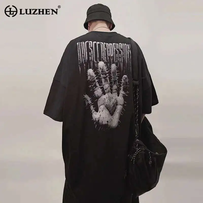 LUZHEN 2025 Summer Street Personalized Printed Loose Half Sleeve Tops Men's Stylish Original High Quality Male T-shirts JY1005
LUZHEN 2025 Summer Street Personalized Printed Loose Half Sleeve Tops Men's Stylish Original High Quality Male T-shirts JY1005
