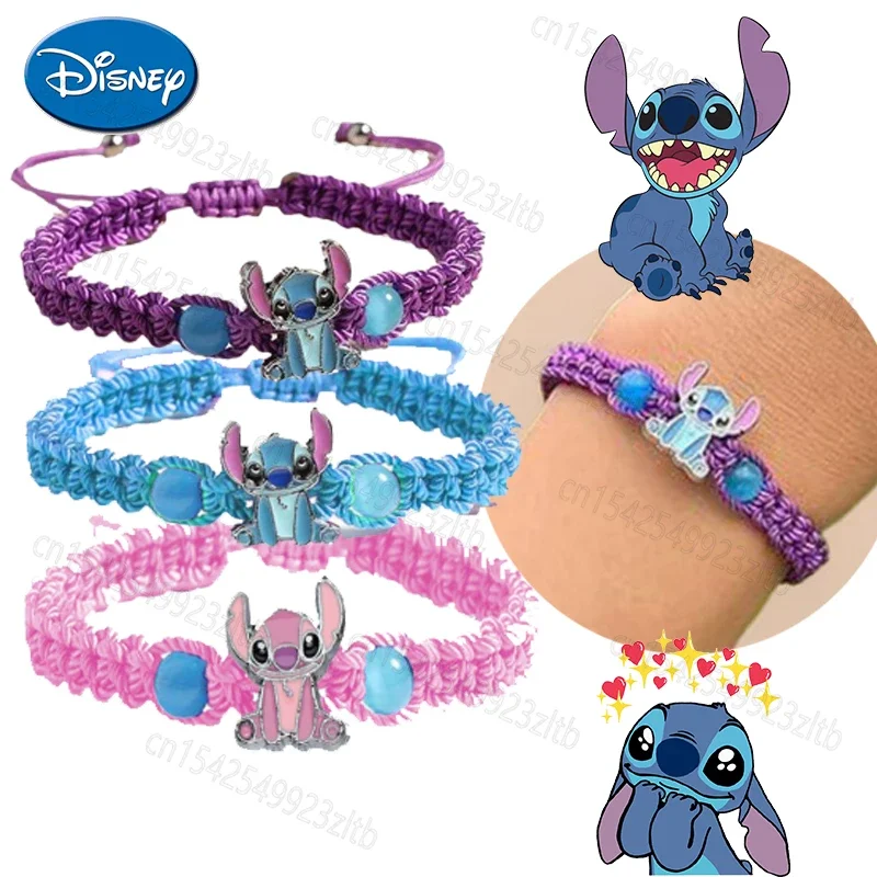 Cute Disney Stitch Bracelets Braided Rope Creative Cartoon Lilo&Stitch Couple Bracelet Women's Jewelry Adjustable Bracelet
Cute Disney Stitch Bracelets Braided Rope Creative Cartoon Lilo&Stitch Couple Bracelet Women's Jewelry Adjustable Bracelet