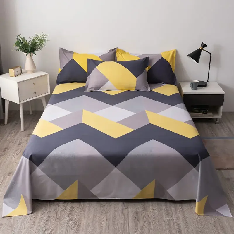 Geometry Printed Flat Bed Sheet Set Couple Bedspreads 2 People Luxury Double Bed Bedsheet Single Double Queen King Size
Geometry Printed Flat Bed Sheet Set Couple Bedspreads 2 People Luxury Double Bed Bedsheet Single Double Queen King Size