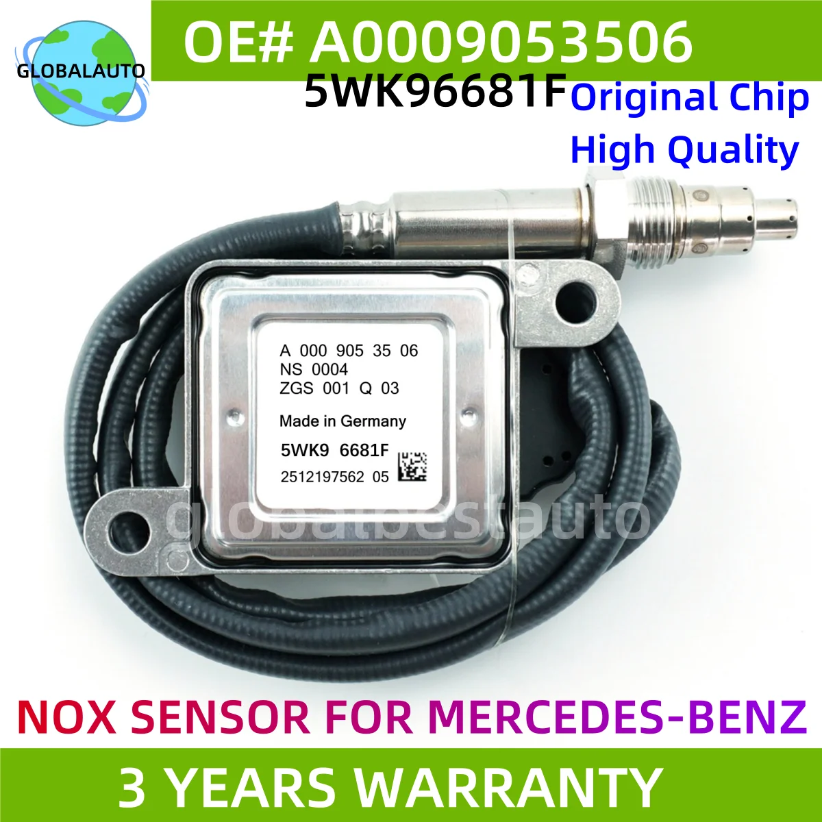 A0009053506 5WK96681F Continental Inlet Nitrogen Oxide NOx Sensor For Mercedes Benz C320 CDI W204 2012 W212 C218 Sprinter 12V
A0009053506 5WK96681F Continental Inlet Nitrogen Oxide NOx Sensor For Mercedes Benz C320 CDI W204 2012 W212 C218 Sprinter 12V