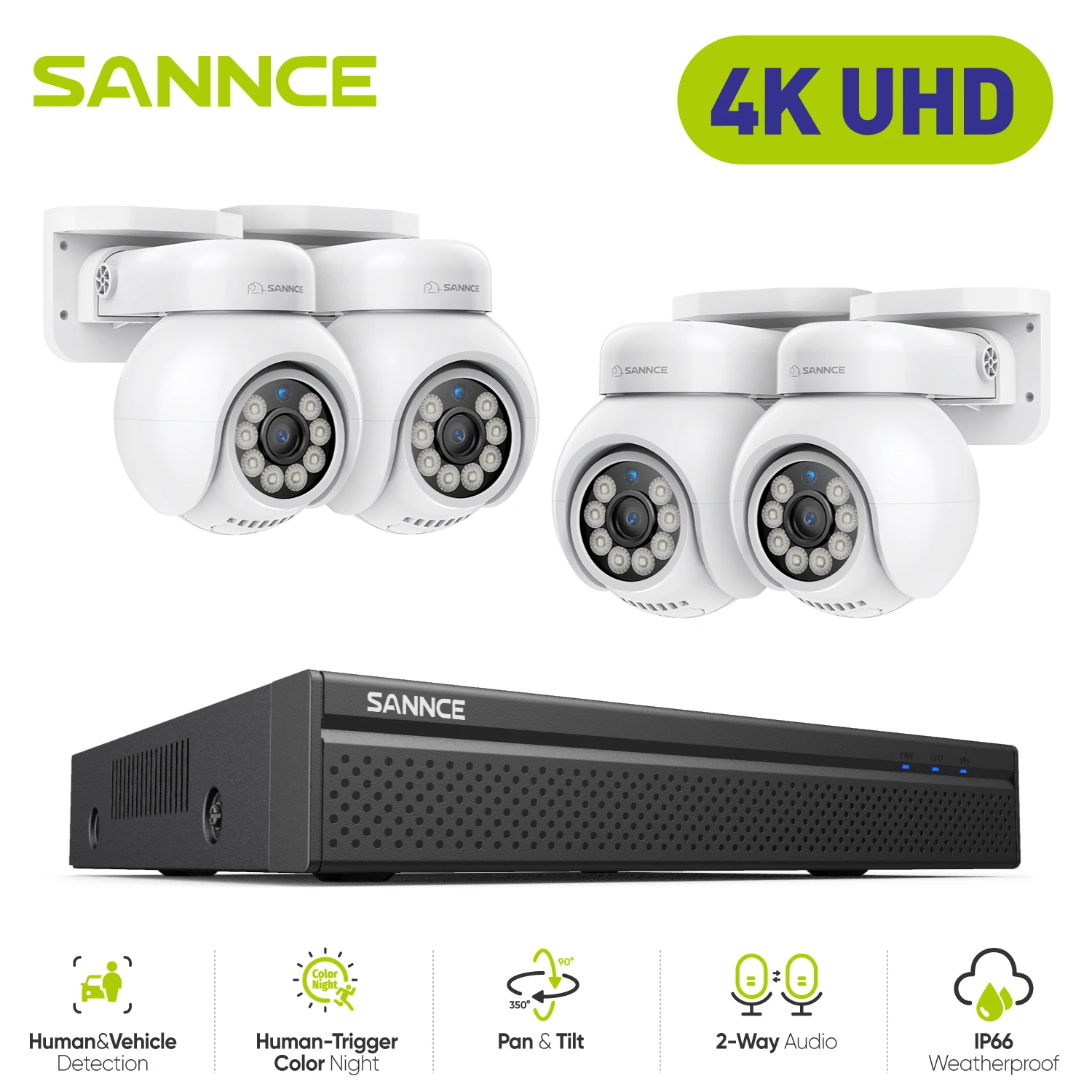 SANNCE 4K POE Video Home Surveillance System 8CH POE NVR With Security Protection Cameras CCTV Kit Audio Recording 8MP Ip camera
SANNCE 4K POE Video Home Surveillance System 8CH POE NVR With Security Protection Cameras CCTV Kit Audio Recording 8MP Ip camera