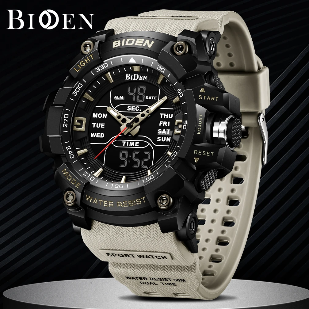 Watch Sport LED Light Alarm Clock Dual Time Display WaterproofWeek Auto Date Wristwatches Quartz
Watch Sport LED Light Alarm Clock Dual Time Display WaterproofWeek Auto Date Wristwatches Quartz