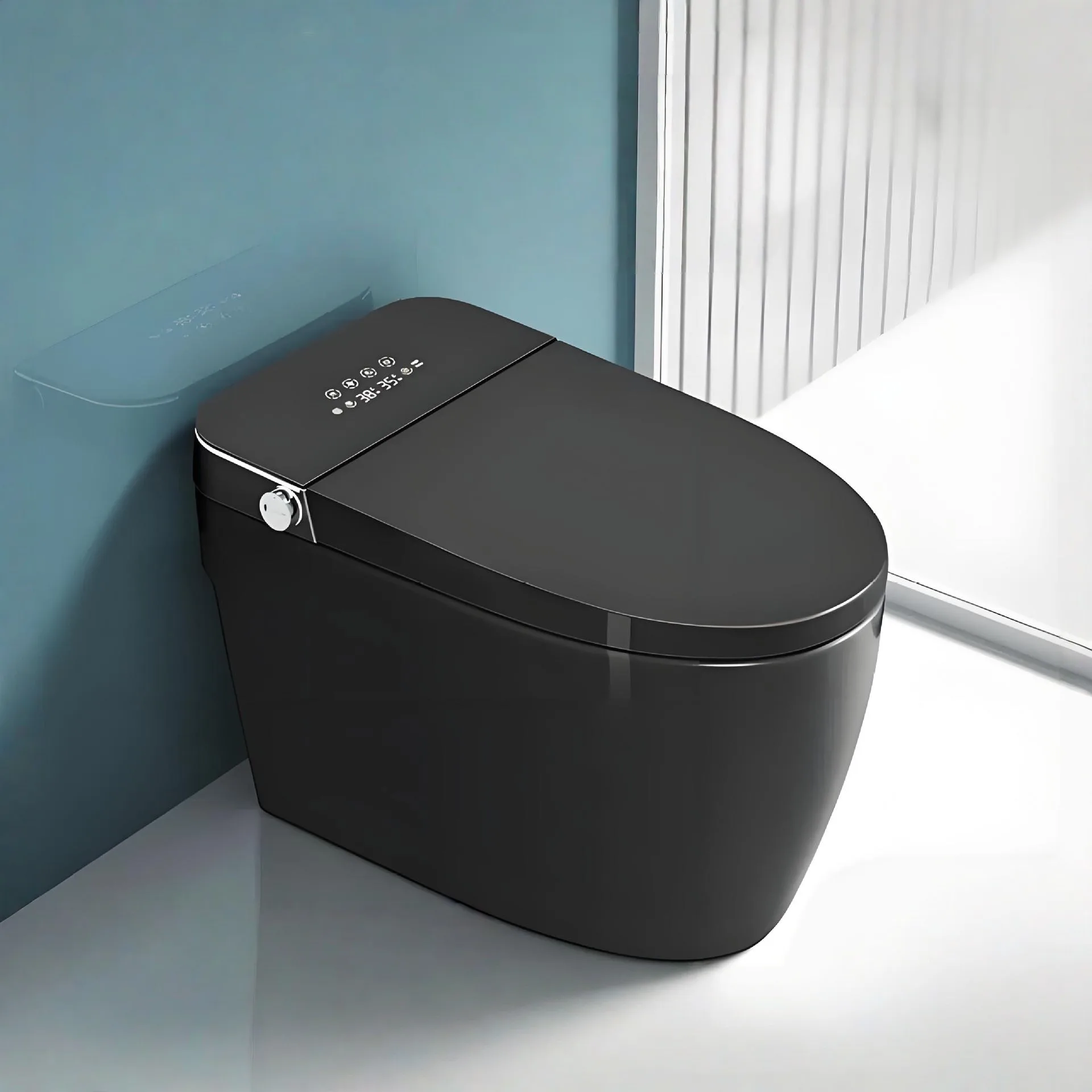 Black Intelligent Toilet Fully Automatic Ceramic Integrated Household Instant Heating Waterless Toilet
Black Intelligent Toilet Fully Automatic Ceramic Integrated Household Instant Heating Waterless Toilet