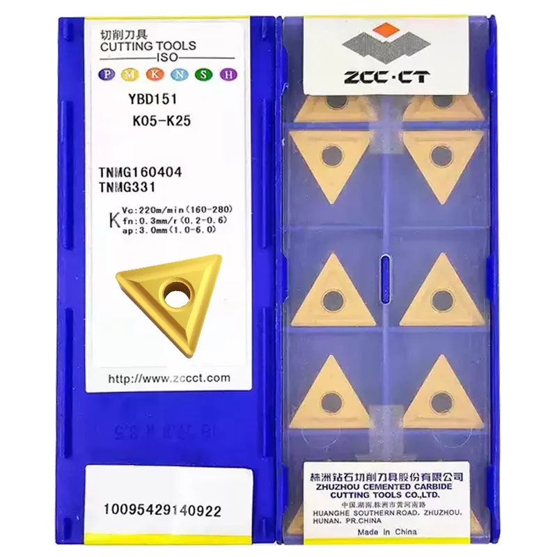 Original ZCCCT TNMG160404 TNMG160408 YBC251 YBD151 carbide insert for CNC turning Tools
Original ZCCCT TNMG160404 TNMG160408 YBC251 YBD151 carbide insert for CNC turning Tools