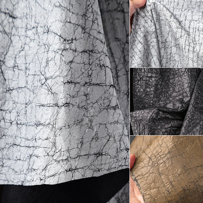 Solid Color Creative Pattern Leather Fabric for DIY Sewing Coat Skirt Clothing Fashion Designer Fabrics Material Cloth
Solid Color Creative Pattern Leather Fabric for DIY Sewing Coat Skirt Clothing Fashion Designer Fabrics Material Cloth