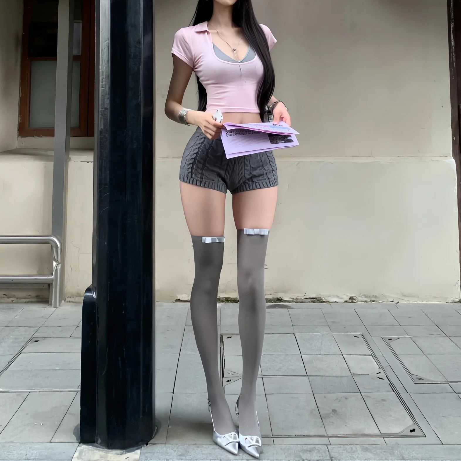 Summer Hottie Style Fashion Over-knee Socks Bow Decorations Grey Velvet Silk Stockings Thigh Highs Wholesale
Summer Hottie Style Fashion Over-knee Socks Bow Decorations Grey Velvet Silk Stockings Thigh Highs Wholesale