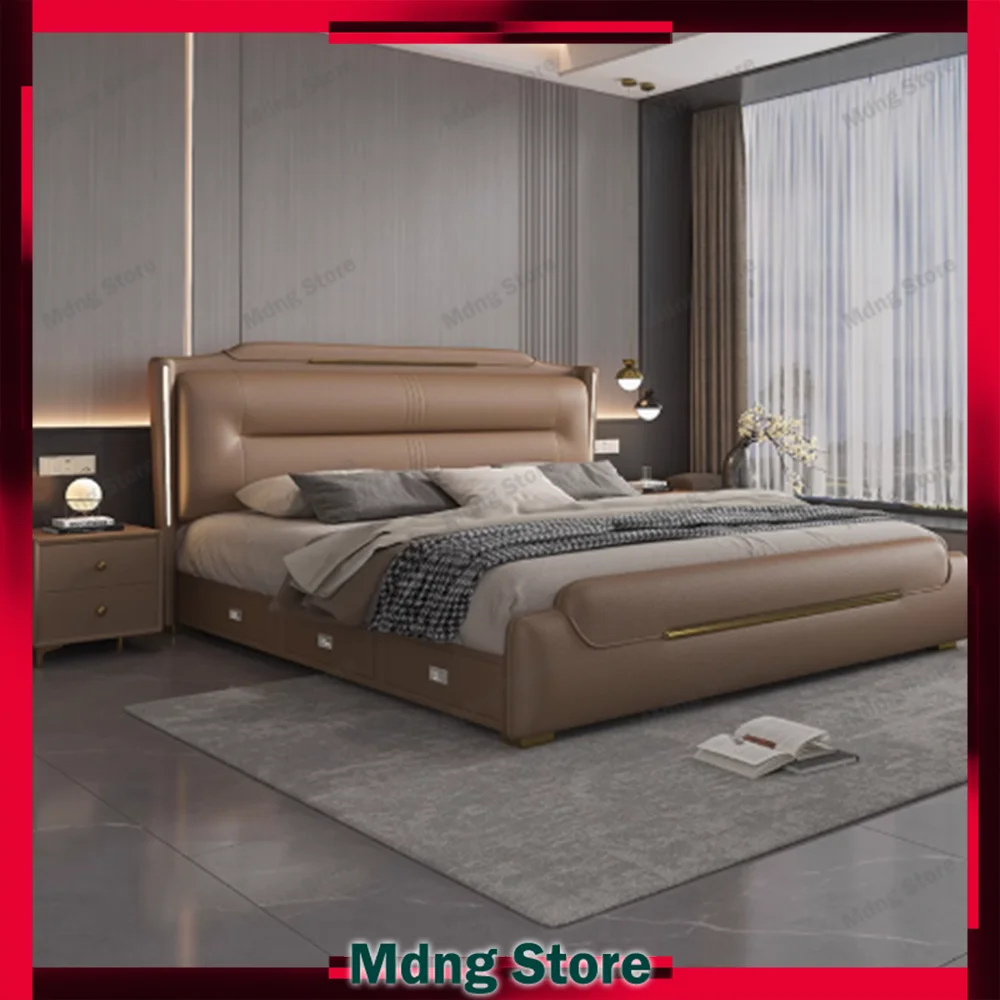 Luxury Bedroom Bed Sleep Minimalist European Nightstands Upholstery Beds Queen Lounge Letto Matrimoniale Hotel Furniture
Luxury Bedroom Bed Sleep Minimalist European Nightstands Upholstery Beds Queen Lounge Letto Matrimoniale Hotel Furniture