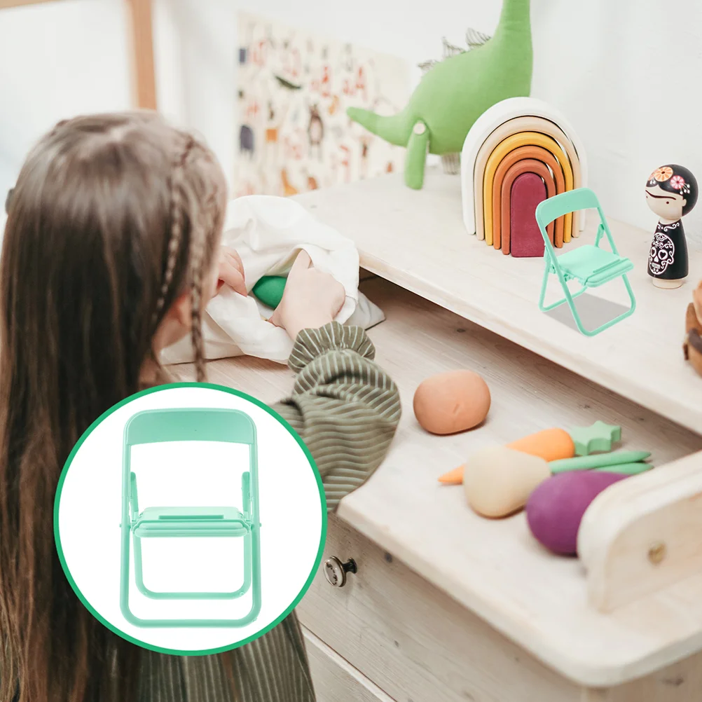 2 Pcs Baby Cot Dollhouse Chair Mini Toys Miniature Scene Model Folding Phone Stand
2 Pcs Baby Cot Dollhouse Chair Mini Toys Miniature Scene Model Folding Phone Stand