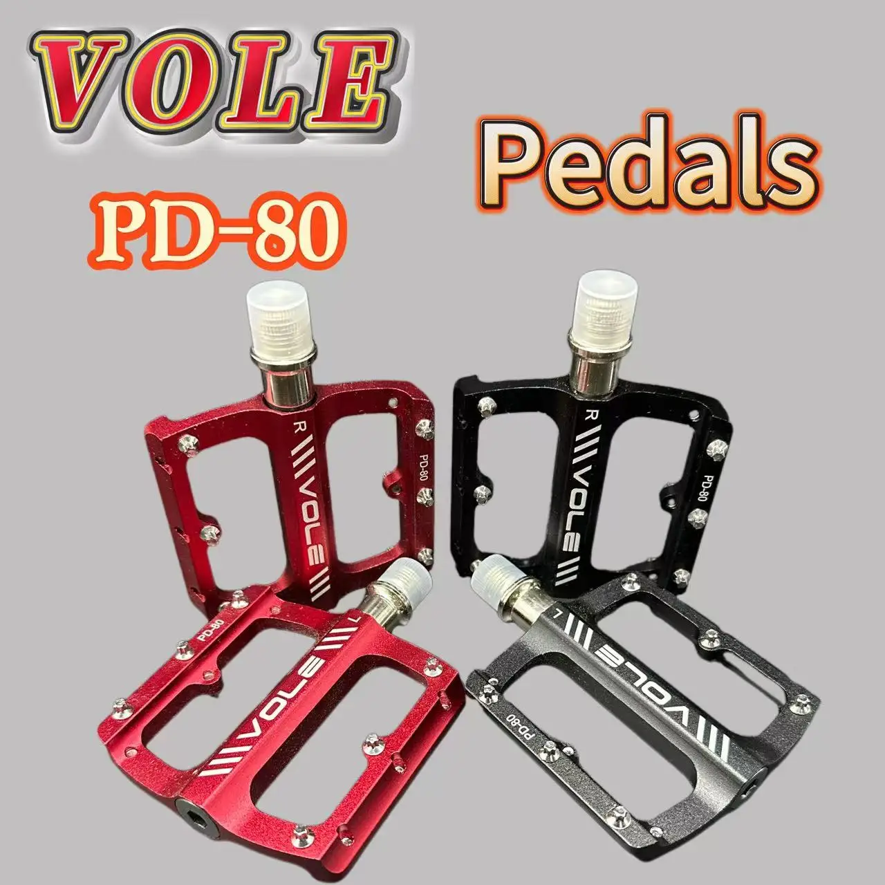 Bicycle pedals VOLE PD-80 ultralight High-quality aluminum alloy anti-skid Bearing BMX MTB portable pedals bike Accessories
Bicycle pedals VOLE PD-80 ultralight High-quality aluminum alloy anti-skid Bearing BMX MTB portable pedals bike Accessories