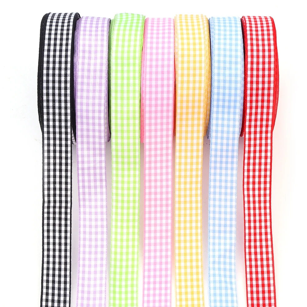 10Yards Gingham Ribbons for Wedding Christmas Party Decorations Gifts Wrapping DIY Bow Hair Craft Plaid Ribbons
10Yards Gingham Ribbons for Wedding Christmas Party Decorations Gifts Wrapping DIY Bow Hair Craft Plaid Ribbons