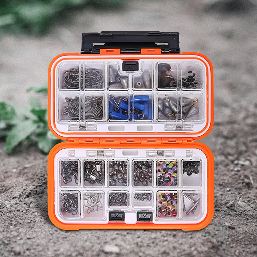 238pcs Fishing Accessories Kit with Fishing Box Fish Hooks Swivels Sinkers Outdoor Fishing Accessories Set Fishing Gifts for Men
238pcs Fishing Accessories Kit with Fishing Box Fish Hooks Swivels Sinkers Outdoor Fishing Accessories Set Fishing Gifts for Men