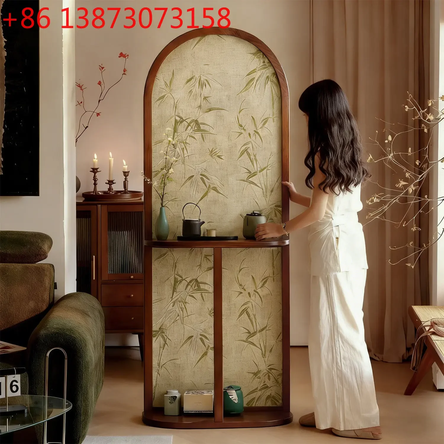 French retro solid wood screen partition household movable entrance entrance door, living room blocking decorative barrier
French retro solid wood screen partition household movable entrance entrance door, living room blocking decorative barrier