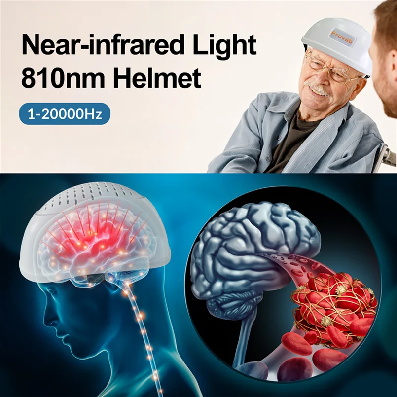 LED Red Light Depression Relief Items 810nm Cap Light Therapy Device for Parkinson's Disease Global Ischemia Brain Wave Helmet
LED Red Light Depression Relief Items 810nm Cap Light Therapy Device for Parkinson's Disease Global Ischemia Brain Wave Helmet