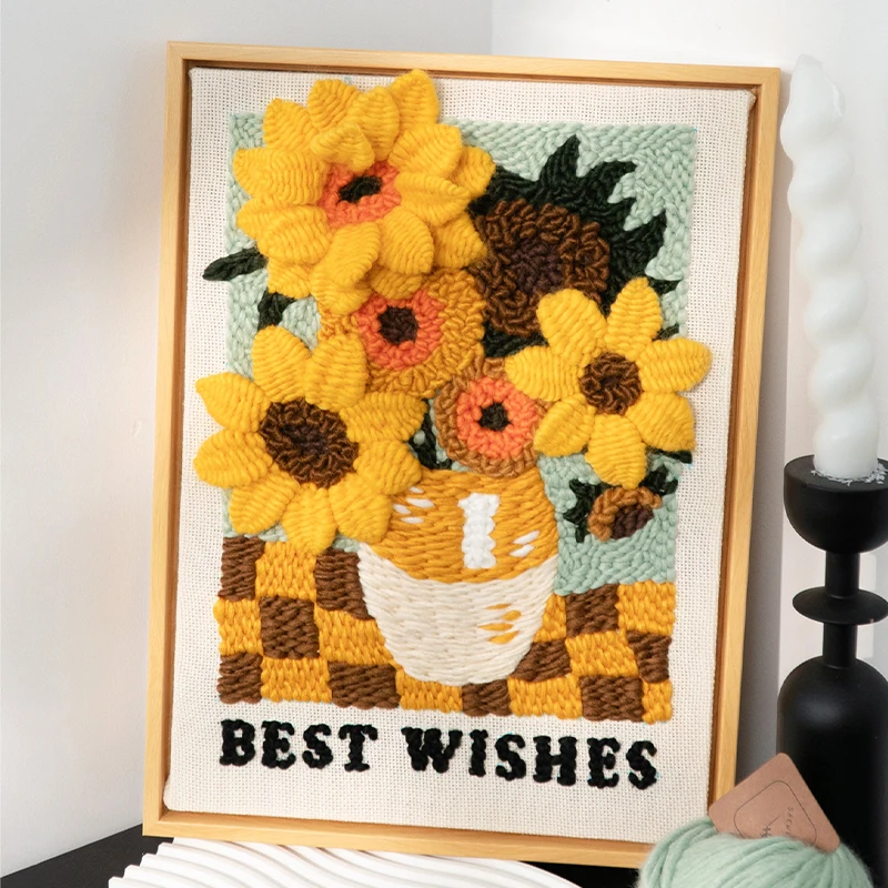 Sunflower Embroidery Punch Needle Kit Adults Beginner Stress Out Magic Needle For Embroidery Kit Craft Gifts For Women Mother
Sunflower Embroidery Punch Needle Kit Adults Beginner Stress Out Magic Needle For Embroidery Kit Craft Gifts For Women Mother