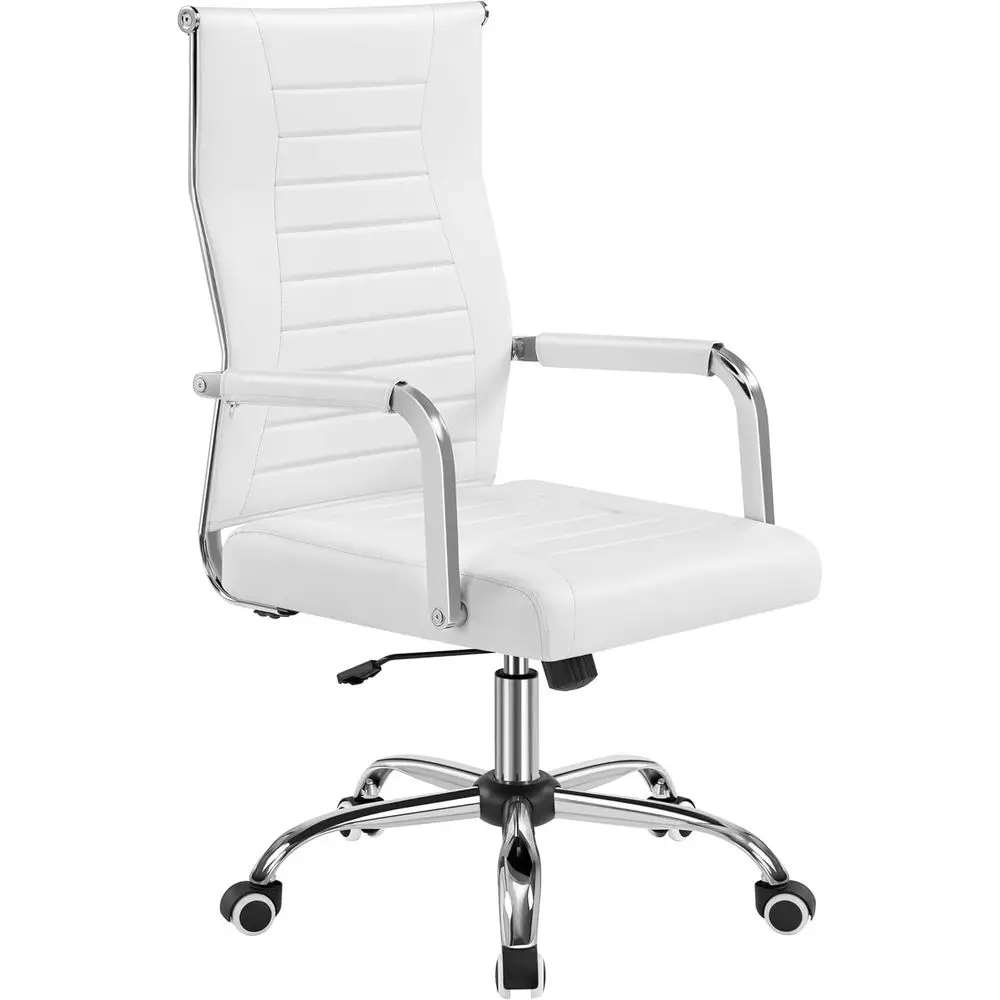 Ergonomic High-Back PU Leather Office Chair with Adjustable Height, Suitable for Management and Home Use, White
Ergonomic High-Back PU Leather Office Chair with Adjustable Height, Suitable for Management and Home Use, White