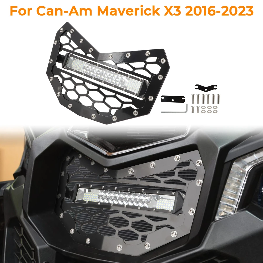 6000K 3000K For Can-am maverick x3 2016-2023 UTV Front Grille with Led Light Bar Bracket Kit Grille Led Bar Driving Lights
6000K 3000K For Can-am maverick x3 2016-2023 UTV Front Grille with Led Light Bar Bracket Kit Grille Led Bar Driving Lights