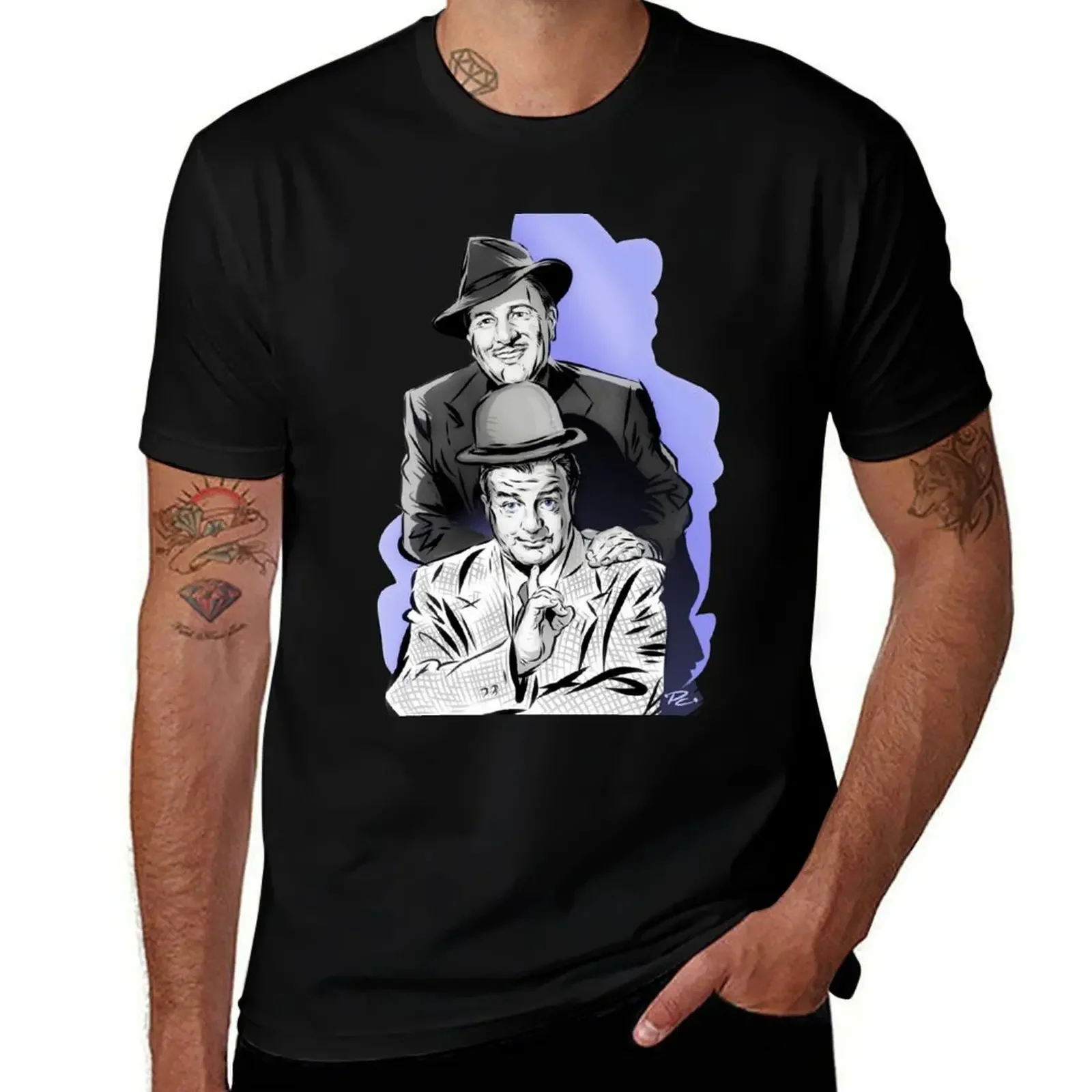 Abbott and Costello - An illustration by Paul Cemmick T-Shirt Funny t-shirt plain basketball graphic tees clothing for men 
Abbott and Costello - An illustration by Paul Cemmick T-Shirt Funny t-shirt plain basketball graphic tees clothing for men