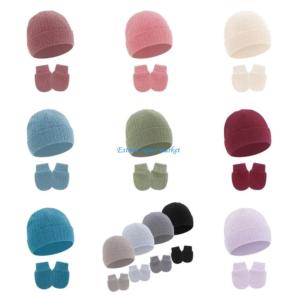 090B Мягкие и удобные варежки и тюрбан для новорожденных, хлопковые перчатки и чепчик, необходимая защита от холода
090B Мягкие и удобные варежки и тюрбан для новорожденных, хлопковые перчатки и чепчик, необходимая защита от холода