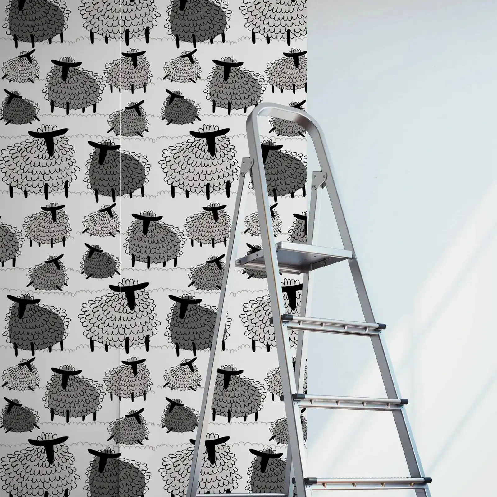 Самоклеящиеся обои с бело-серым рисунком овец, настенная роспись с животными для детей, самоклеящиеся или традиционные настенные панно
Самоклеящиеся обои с бело-серым рисунком овец, настенная роспись с животными для детей, самоклеящиеся или традиционные настенные панно