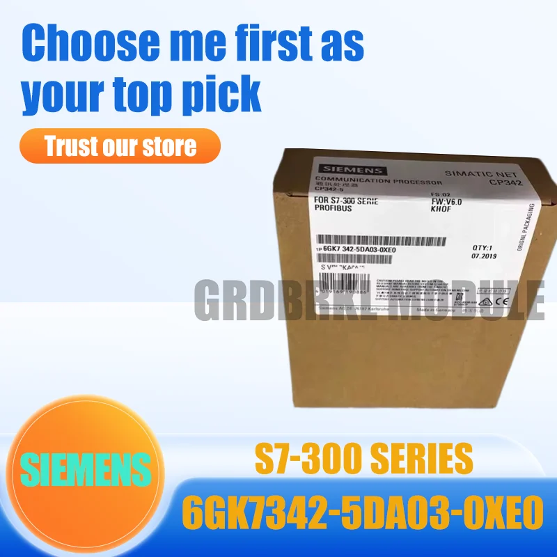 Brand New Original SIEMENS 6GK7342-5DA03-0XE0 S7-300 CP342-5 DP Communication Processor Module
Brand New Original SIEMENS 6GK7342-5DA03-0XE0 S7-300 CP342-5 DP Communication Processor Module