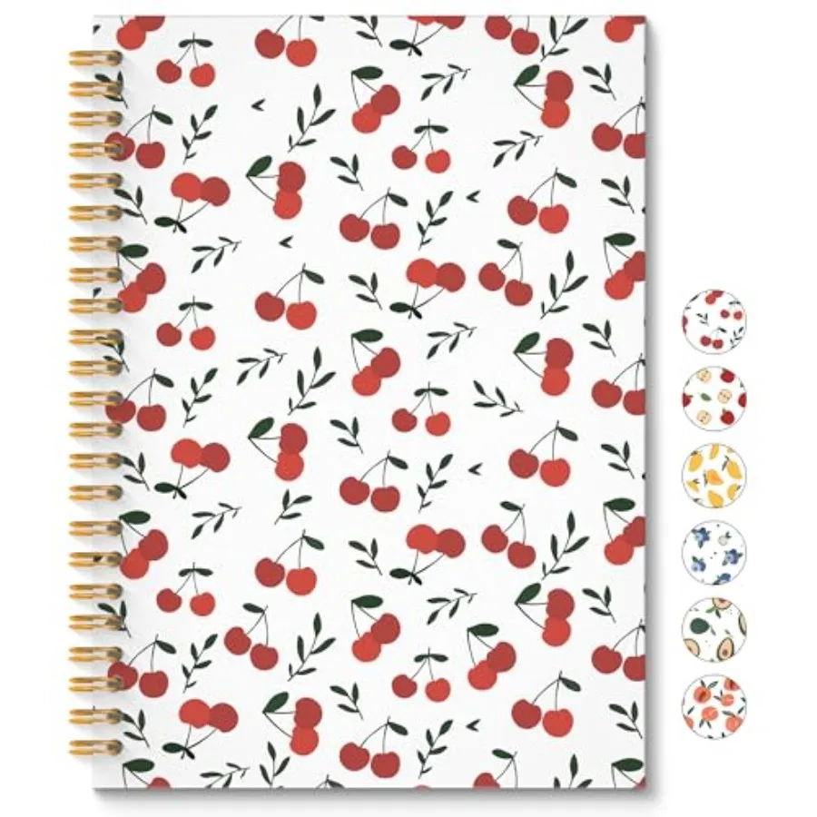 Cute Spiral Notebook, Gifts for Women Journal, Fruit Lover Gifts, Girly Aesthetic Fruit Journal Notebook, 5.5x8.3 Inch
Cute Spiral Notebook, Gifts for Women Journal, Fruit Lover Gifts, Girly Aesthetic Fruit Journal Notebook, 5.5x8.3 Inch