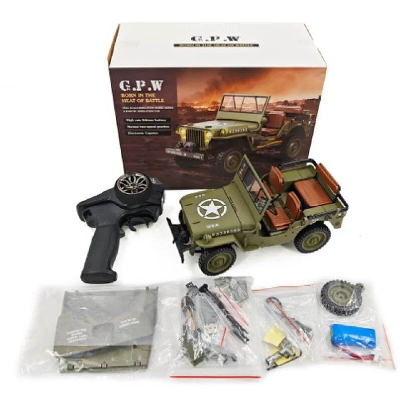 Kubike Hengguan 1/14 Scale Willis Jeep Rc Vehicle Retro Four-Wheel Drive Climbing Electric Remote Control Toy For Boys Off-Road
Kubike Hengguan 1/14 Scale Willis Jeep Rc Vehicle Retro Four-Wheel Drive Climbing Electric Remote Control Toy For Boys Off-Road