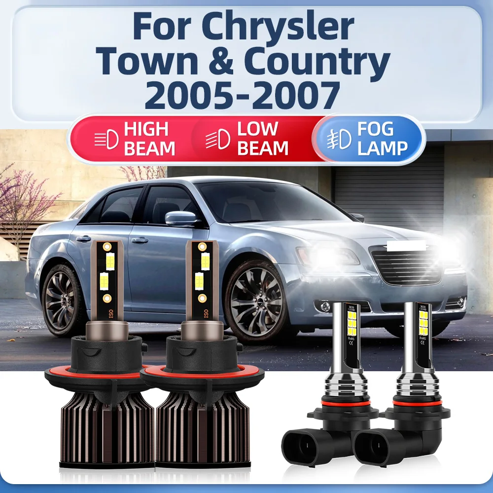 40000LM LED Headlight Bulbs Canbus 240W CSP Chips Car Lights 6000K Fog Lamps 12V For Chrysler Town & Country 2005 2006 2007
40000LM LED Headlight Bulbs Canbus 240W CSP Chips Car Lights 6000K Fog Lamps 12V For Chrysler Town & Country 2005 2006 2007