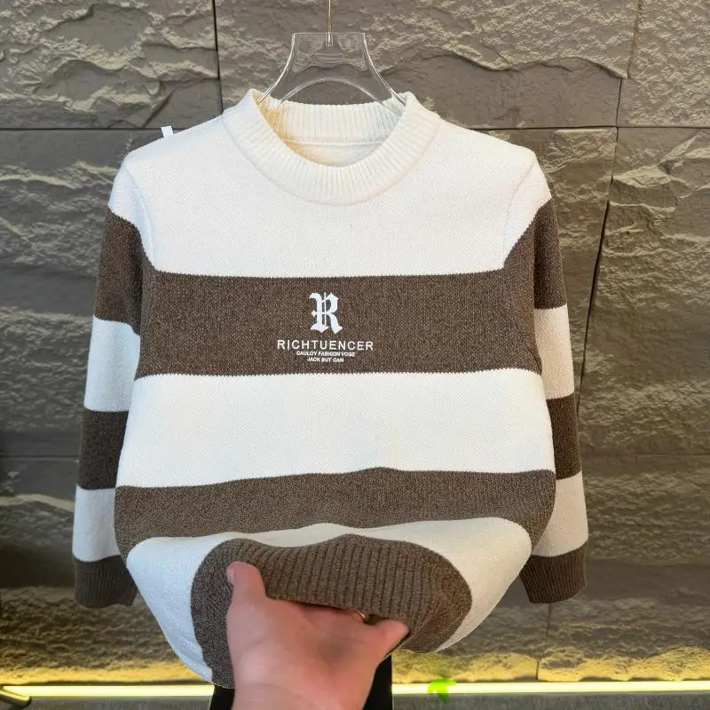 Элитный мужской вязаный свитер: теплый, полосатый, шерстяной, базовый, модный, не деформируется
Элитный мужской вязаный свитер: теплый, полосатый, шерстяной, базовый, модный, не деформируется