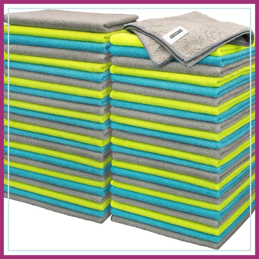 Microfiber Cleaning Cloth Pack of 50 - 16x12 in, Highly Absorbent, Lint-Free, Streak-Free for Car, Kitchen, Home, Office
Microfiber Cleaning Cloth Pack of 50 - 16x12 in, Highly Absorbent, Lint-Free, Streak-Free for Car, Kitchen, Home, Office