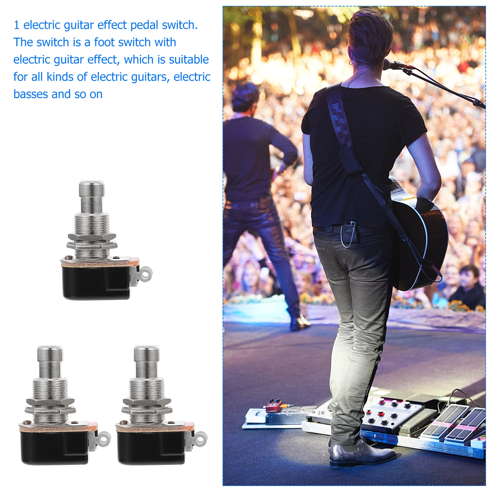 3pcs Guitar Foot Switch Guitar Effects Pedal Accessory Compact Durable Alloy Metal Foot For Music Instruments Portable Anywhere
3pcs Guitar Foot Switch Guitar Effects Pedal Accessory Compact Durable Alloy Metal Foot For Music Instruments Portable Anywhere