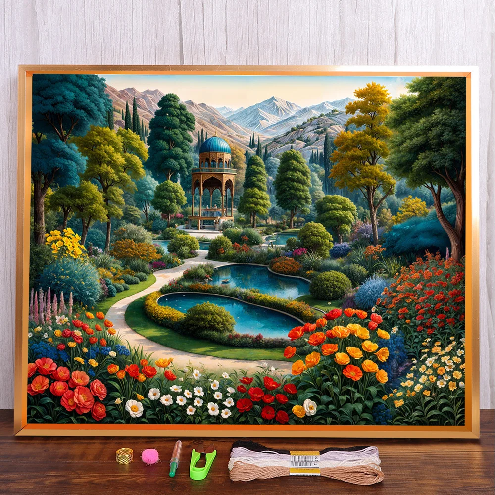 Scenery Garden Printed 11CT Cross Stitch Embroidery Kit DMC Threads Painting Handicraft Needlework Sewing Promotions Gift Floss
Scenery Garden Printed 11CT Cross Stitch Embroidery Kit DMC Threads Painting Handicraft Needlework Sewing Promotions Gift Floss