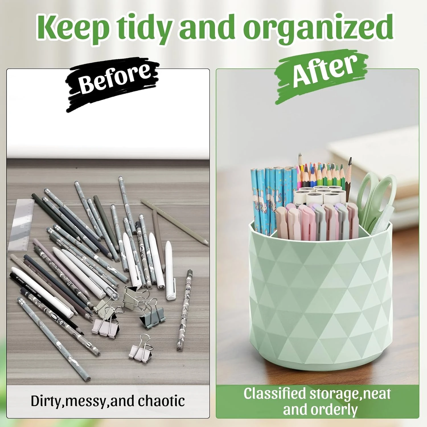Desk Organizer,Sparkling -like Pen Holder for Desk °Rotating Office Desk Accessories,Pencil Cup with 5 Compartments Caddy for
Desk Organizer,Sparkling -like Pen Holder for Desk °Rotating Office Desk Accessories,Pencil Cup with 5 Compartments Caddy for