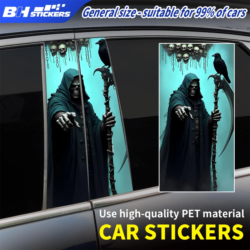 Grim Reaper Car Stickers Horror Death Skull Vinyl Decals for Car B Pillar Window Decoration Dark Gothic Scythe Graphics Decor
Grim Reaper Car Stickers Horror Death Skull Vinyl Decals for Car B Pillar Window Decoration Dark Gothic Scythe Graphics Decor