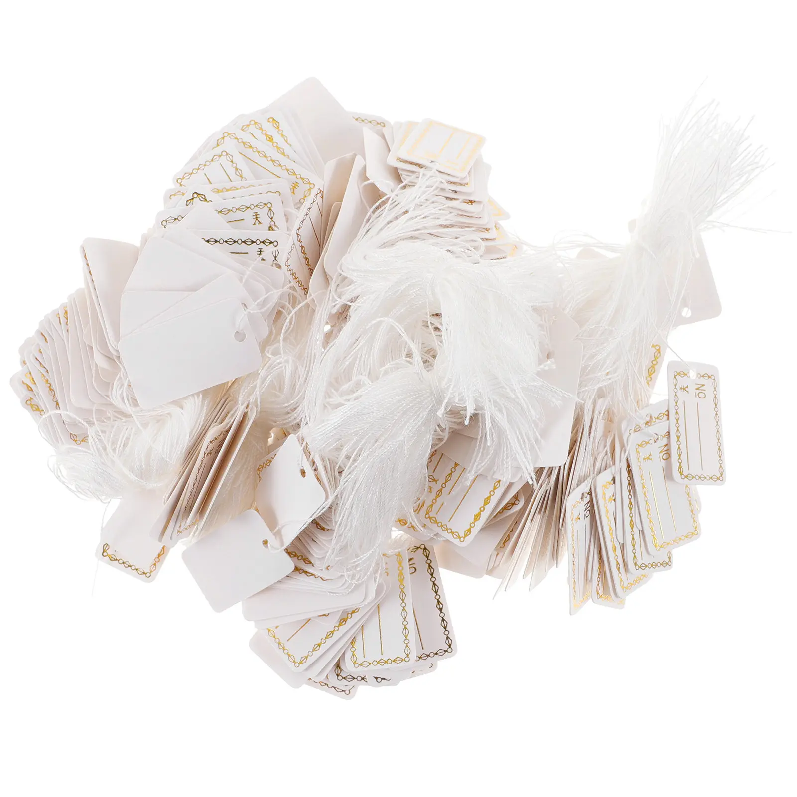500Pcs Writable Paper Price Tags with Hanging String Lightweight Compact for Jewelry Clothing Shoes Stationery Craft Merchandise
500Pcs Writable Paper Price Tags with Hanging String Lightweight Compact for Jewelry Clothing Shoes Stationery Craft Merchandise