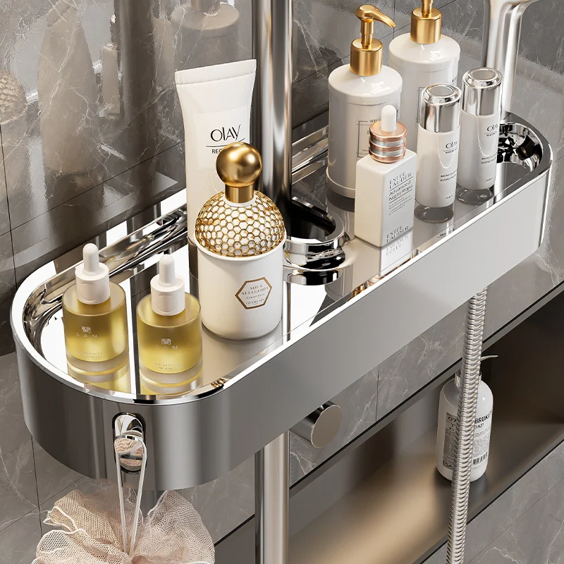 Custom Shower Caddy No-Drill Bathroom Shower Rack with Wide Rod Bracket Shower Rod Holder Shower Gel Tray
Custom Shower Caddy No-Drill Bathroom Shower Rack with Wide Rod Bracket Shower Rod Holder Shower Gel Tray