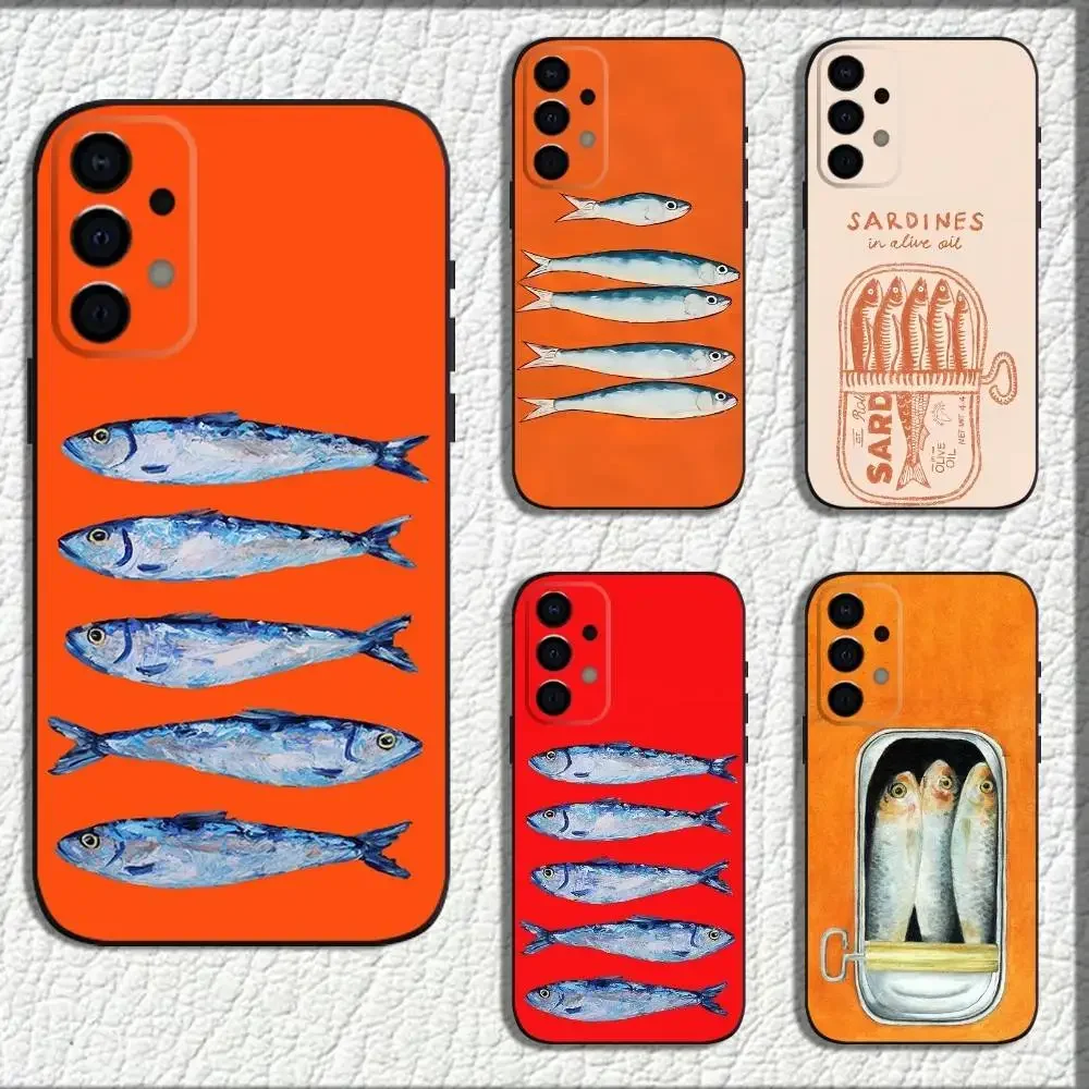 S-Sardines Art Phone Case For Samsung Galaxy A12,13,A30,31,32,20,A22,A40,41,52,A71,73,Note20 Soft Black Shell
S-Sardines Art Phone Case For Samsung Galaxy A12,13,A30,31,32,20,A22,A40,41,52,A71,73,Note20 Soft Black Shell